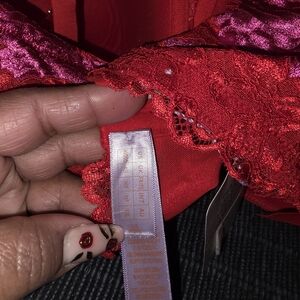 Savage X Fenty Vibrant Red Lace Bra